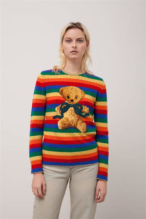 gucci bear sweater replica|gucci knockoff sweater.